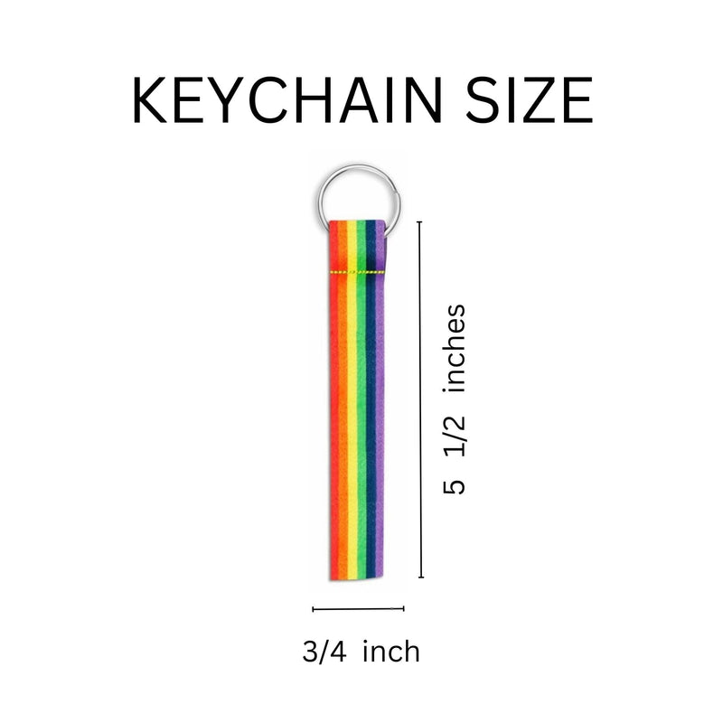 Bulk Gay Pride Rainbow Flag Lanyard Style Keychains for Resell, PRIDE