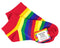Rainbow Striped Ankle Socks - We Are Pride Wholesale