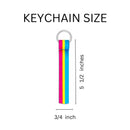 Bulk Pansexual Flag Colored Lanyard Style Keychains for PRIDE Parades