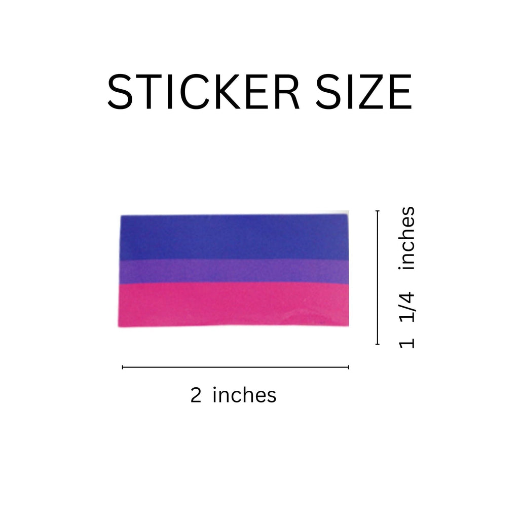 Bisexual Rectangle Flag Stickers, LGBTQ Gay Pride Awareness – We are Pride