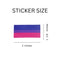 Bisexual Rectangle Flag Stickers, LGBTQ Gay Pride Awareness - We Are Pride Wholesale