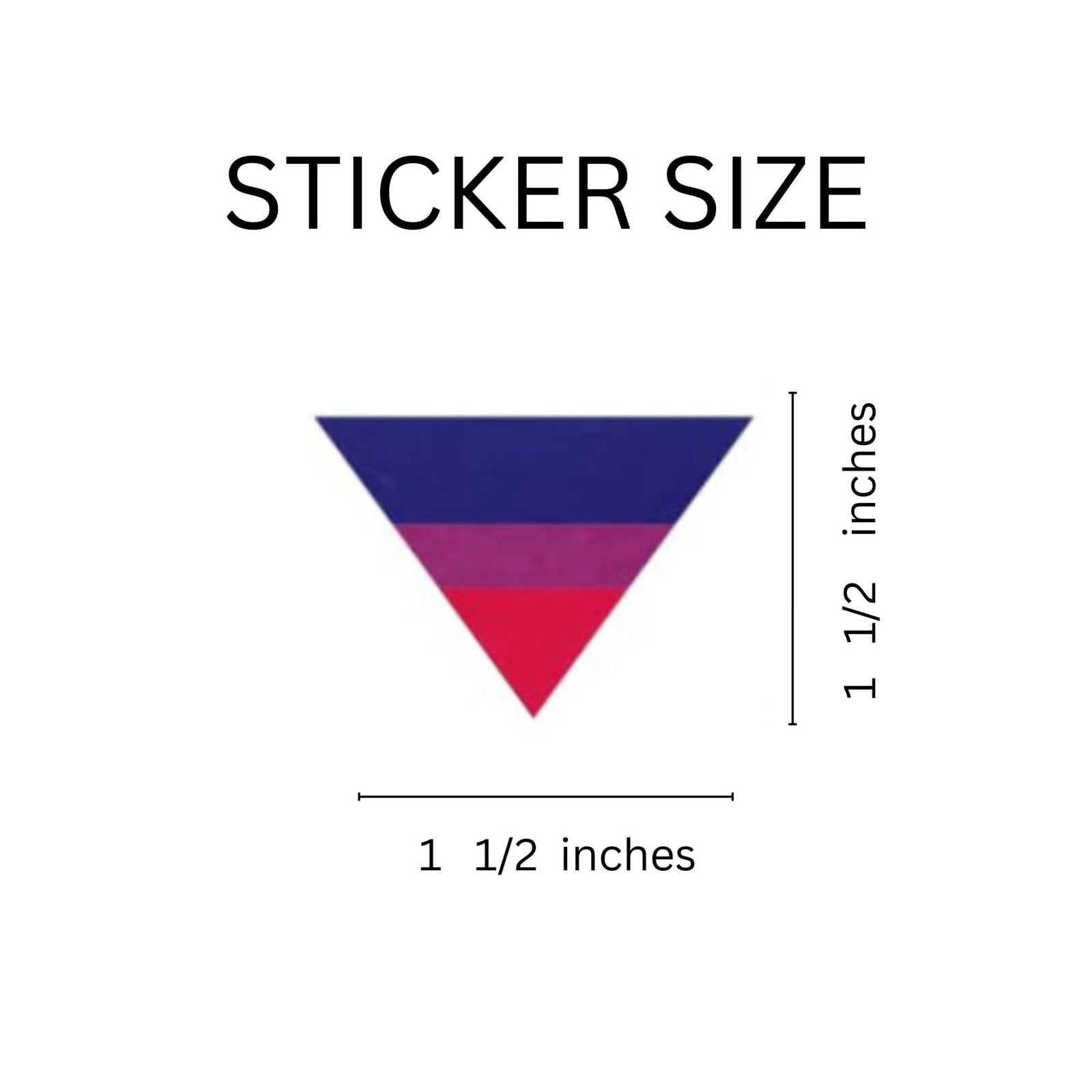 Bisexual Triangle Shaped Stickers, LGBTQ Gay Pride Awareness – We are Pride
