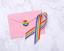 He Him Pronoun Rainbow Stickers for Gay Pride, LGBTQ Rainbow Flag Pronoun - We Are Pride