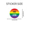 He Him Pronoun Rainbow Stickers for Gay Pride, LGBTQ Rainbow Flag Pronoun - We Are Pride