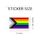Rectangle Daniel Quasar "Progress Pride" Flag Stickers, LGBTQ Gay Pride Awareness