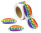 Oval LGBT Bulk Rainbow Stickers, LGBTQ Gay Pride Awareness