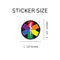 Bulk Rainbow Star of Life EMT Stickers, LGBTQ Gay Pride Awareness