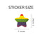 Bulk, Wholesale Rainbow Striped Star Stickers, LGBTQ Gay Pride Awareness