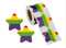 Bulk, Wholesale Rainbow Striped Star Stickers, LGBTQ Gay Pride Awareness