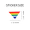 Bulk Rainbow Triangle Shaped Stickers, LGBTQ Gay Pride Awareness