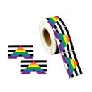 Rectangle Straight Ally Allies LGBTQ Gay Pride Stickers, LGBTQ Gay Pride Awareness