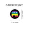 Republican Elephant Bulk, Wholesale Rainbow Striped Stickers, LGBTQ Gay Pride Awareness