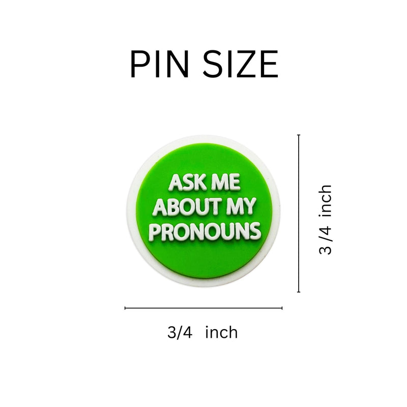 They Them Silicone Pronoun Pins for Gay Pride, LGBTQ Gay Pride Jewelry