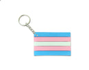 Transgender Flag Silicone Key Chains, Cheap Gay Pride Jewelry