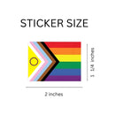 Daniel Quasar Flag Intersex-Inclusive Stickers, LGBTQ Pride