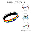 Daniel Quasar Flag Silicone Bracelet Wholesale, Gay Pride Wristbands