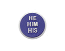 He Him Silicone Pronoun Pins for Gay Pride, LGBTQ Gay Pride Jewelry