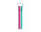 Bulk Pansexual Flag Colored Lanyard Style Keychains for PRIDE Parades