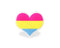 Silicone Pansexual Pride Heart Pins - We Are Pride Wholesale
