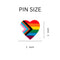 "Progress Pride" Daniel Quasar Heart Silicone Pins, Cheap LGBTQ Pins