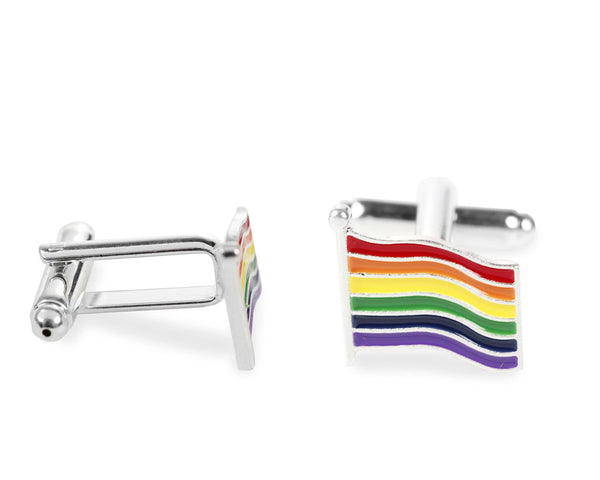 Rainbow Flag Cufflinks - We Are Pride Wholesale