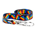 Rainbow Striped Heart Lanyards - We Are Pride Wholesale