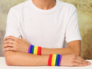 Rainbow Striped Sport Sweat Bands/Wristbands - We Are Pride