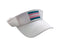 Embroidered Rectangle Transgender Flag Visors in White - We Are Pride Wholesale