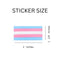 Rectangle Transgender Pride Stickers - We Are Pride Wholesale