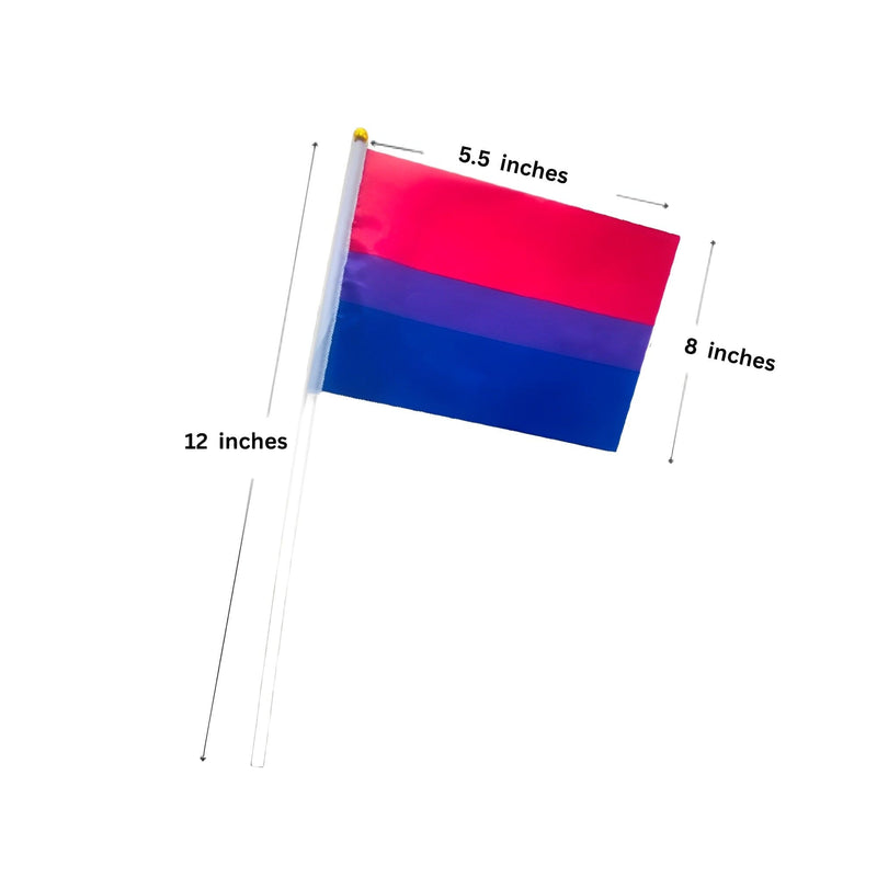 Small Bisexual Flags on a Stick - We Are Pride Wholesale