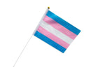 Small Transgender Flags on a Stick - We Are Pride Wholesale