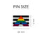 Inexpensive Straight Ally Flag Pins, Bulk LGBTQ Gay Pride Lapel Pins