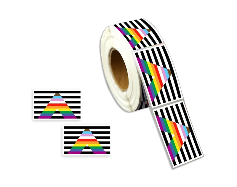 Roll Straight Ally Daniel Quasar Flag Stickers - We Are Pride