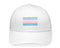Bulk Embroidered Transgender Flag Baseball Hats in White - We Are Pride Wholesale