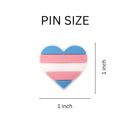Silicone Transgender Heart Pins - We Are Pride Wholesale
