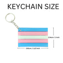Transgender Flag Silicone Key Chains, Cheap Gay Pride Jewelry