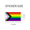 Extra Large Daniel Quasar "Progress Pride" Rectangle Flag Stickers - We Are Pride
